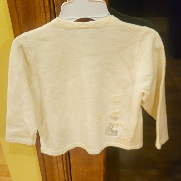 Talbots Kid - 24 month Off White Snowman Sweater - Picture 2 of 6